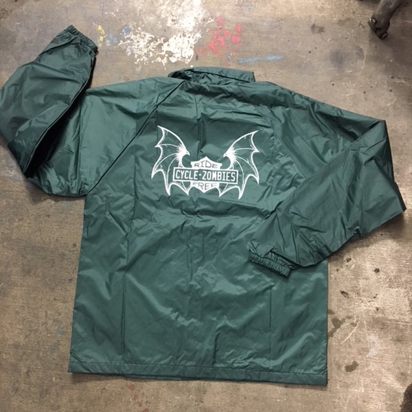 CYCLE ZOMBIES × COWDEN COACHES JACKET Cycle Zombies x COWDEN BIG TWIN COACHES JACKET (BLACK) - CANVAS