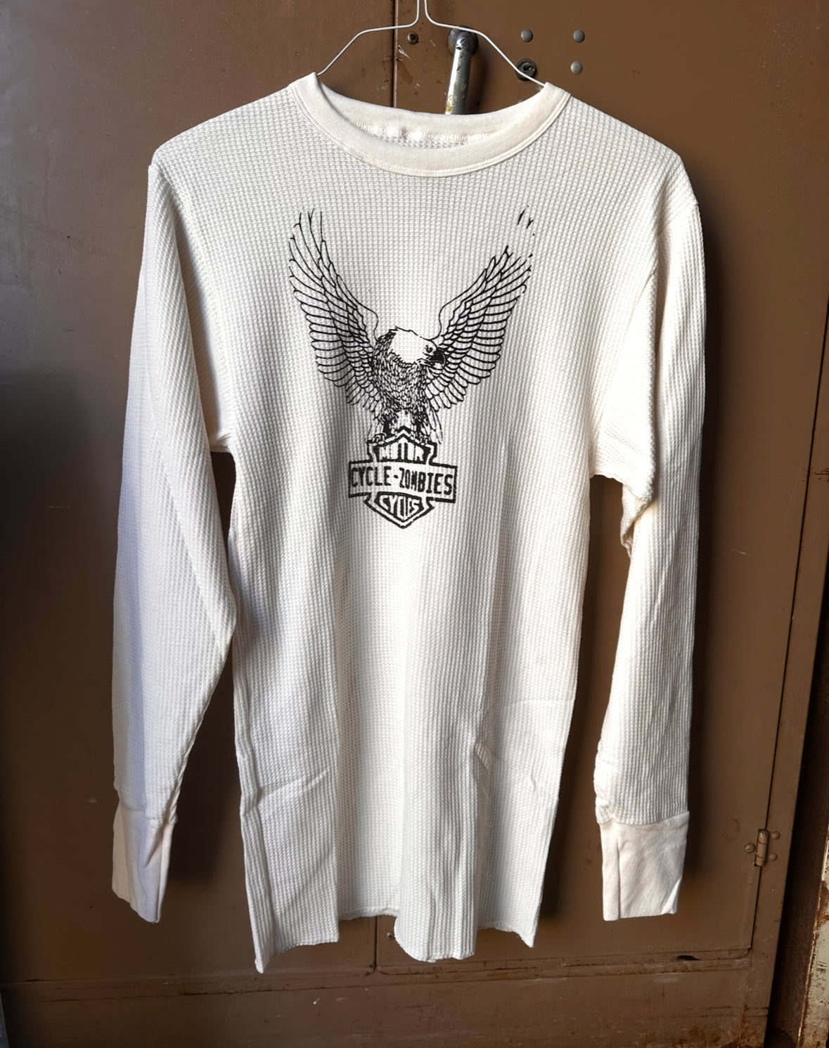 【SATIIIZ】Elred Pigment Waffle Long Sleeve Corteiz 4Starz Alcatraz Waffle Longsleeve Shirt Black Men's