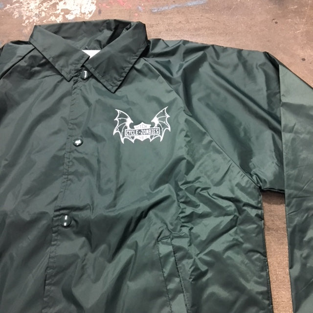 CYCLE ZOMBIES × COWDEN COACHES JACKET Cycle Zombies x COWDEN BIG TWIN COACHES JACKET (BLACK) - CANVAS